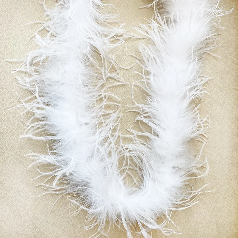 Good Soft more than 250 colors Cheap artificial Ostrich Feather Boas 5 ply feather for decoration