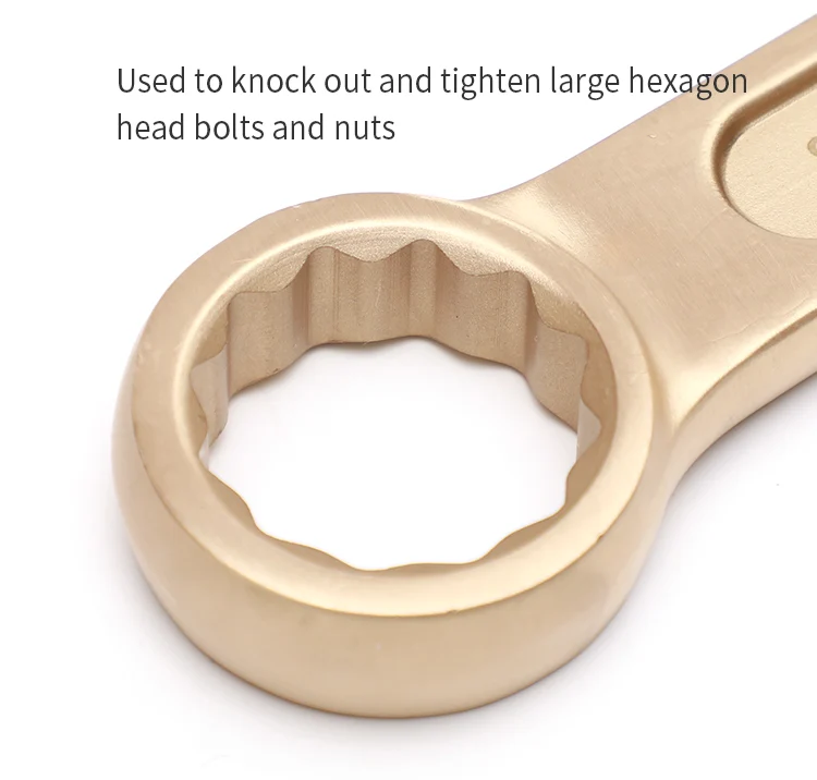Sinotools aluminum bronze slugging striking ring wrench non sparking tools for oil station