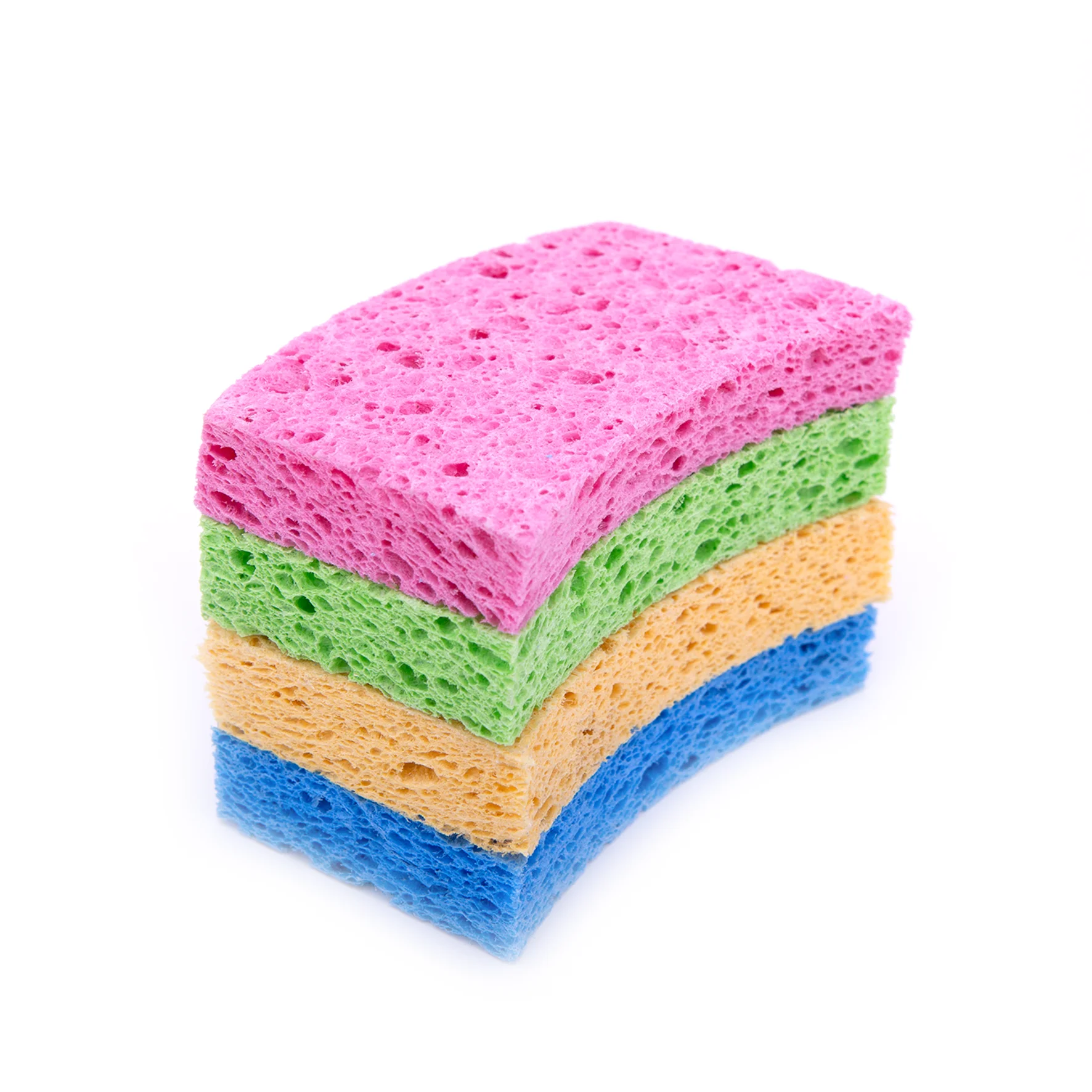 DH-A5-12 Custom natural vegetable cellulose cleaning thin sponge for kitchen sink