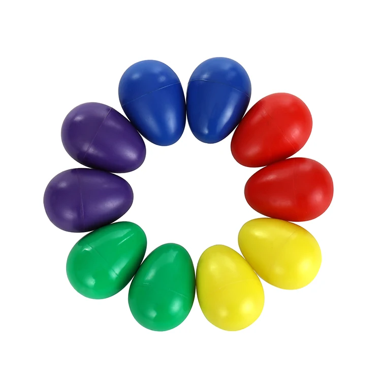 Baby Musical Instrument Percussion Toy Wooden Egg Shaker Maracas For Children Party