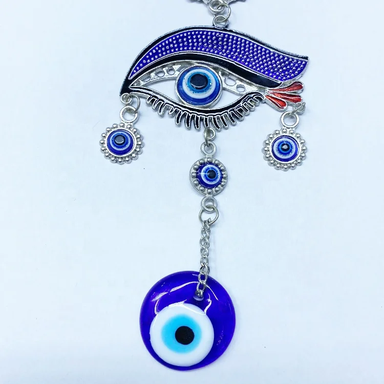 High Quality Evil Eye Ornament Jewish Jewelry Glass Evil Eye Pendant Home Decor Wall Hanging