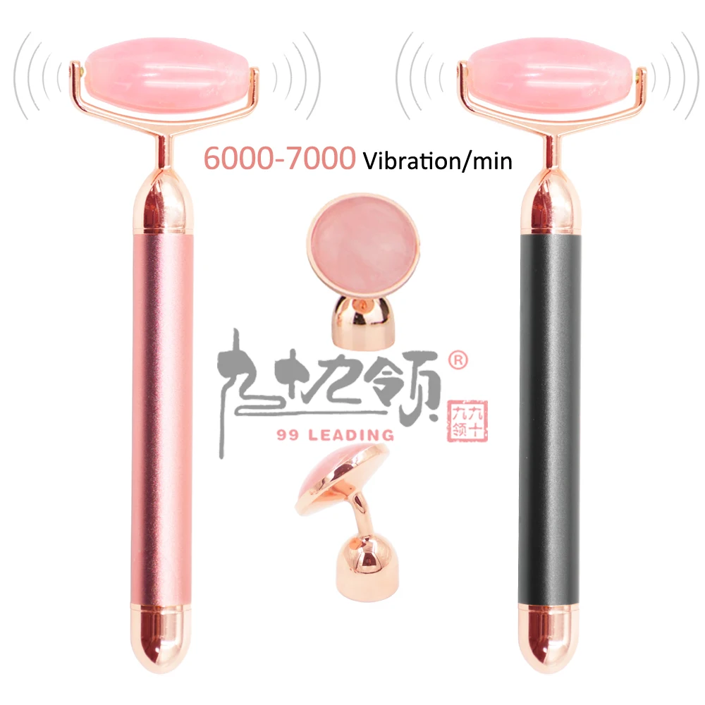 High Value Sassy and Chic Jade Skin Rejuvenation 2 in 1 Best Face Massage Jade Roller Lymphatic Drainage