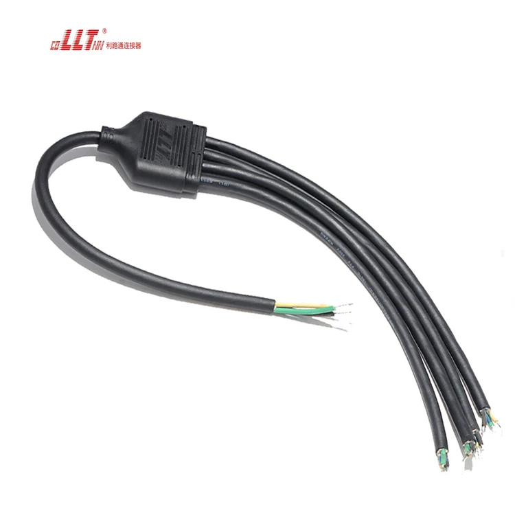 5pin Y splitter  led 1 output 4 branch waterproof cable watertight connector