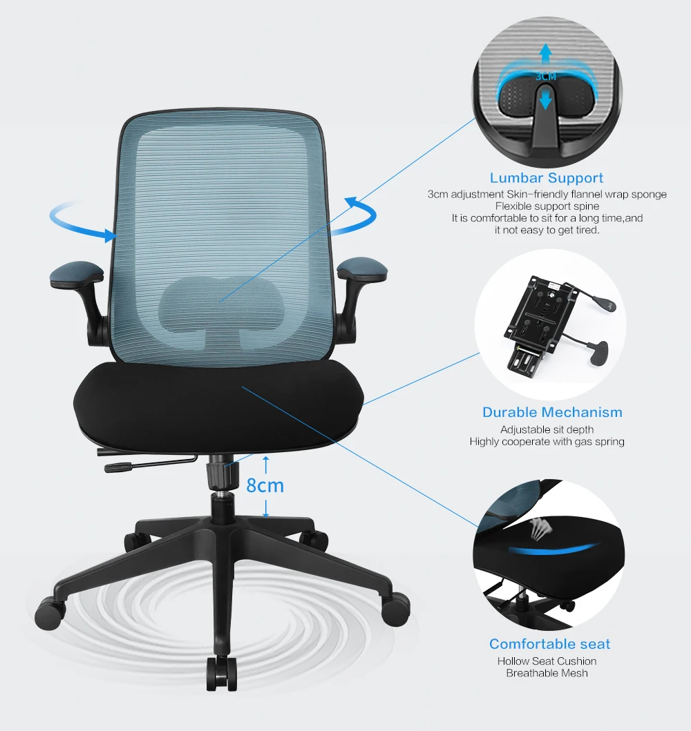 Half price free sample 2023 high-end ergonomic office comfort supervisor computer office chairs