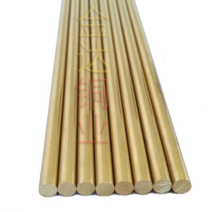 JD alloy Continuous casting round brass rod ,hollow copper bar ,raw condition in stock