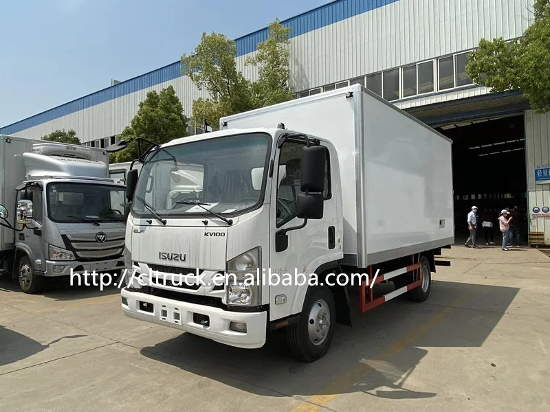 ISUZ-U 4X2 Corrugated Steel cargo van truck 3.5 tons van cargo truck