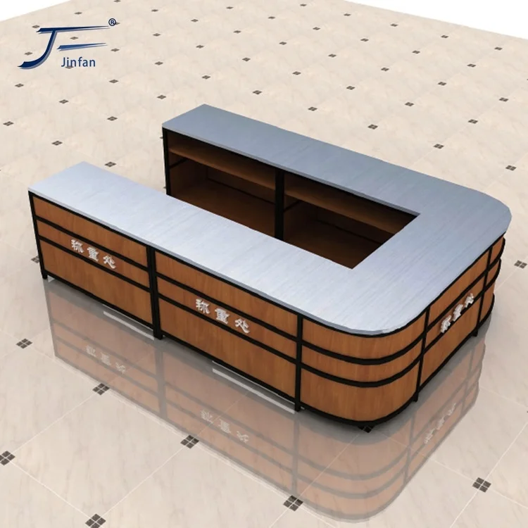 Порошковая окраска в разобранном виде кассира кассовый прилавок для магазина розничной торговли супермаркет металла по индивидуальному заказу в разобранном виде конструкция из нержавеющей стали