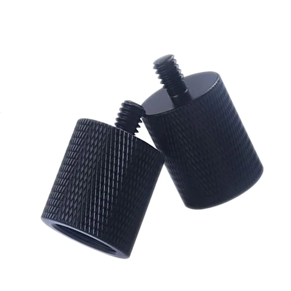 Custom Thumb Screw Knurled Aluminum 5/8 Female to 3/8 Male  Screw Adapter Thread for Microphone Stand Mount to Tripod