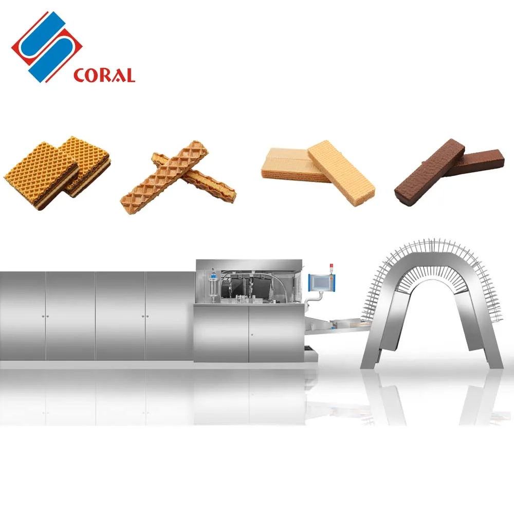 Factory Hot Sale Wafer Baking Oven Waffle Hollow Wafer Biscuit Manufacturing Machine Wafer Production Line