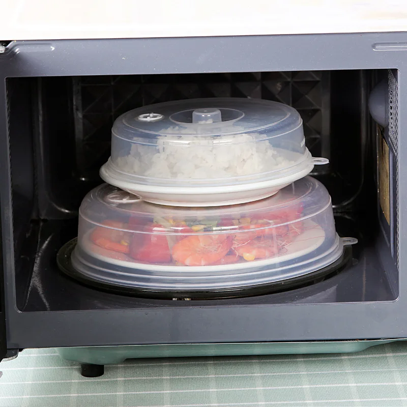 Clear Microwave Plate Cover Kitchen Accessories Microwave Splatter Shield Guard Food Preservation PP Cover