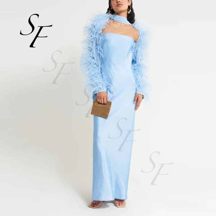 Star Fashion Natural High Quality Winter Thick Warm New Pink Color Ostrich Feather Jacket Ladies Feather Coat