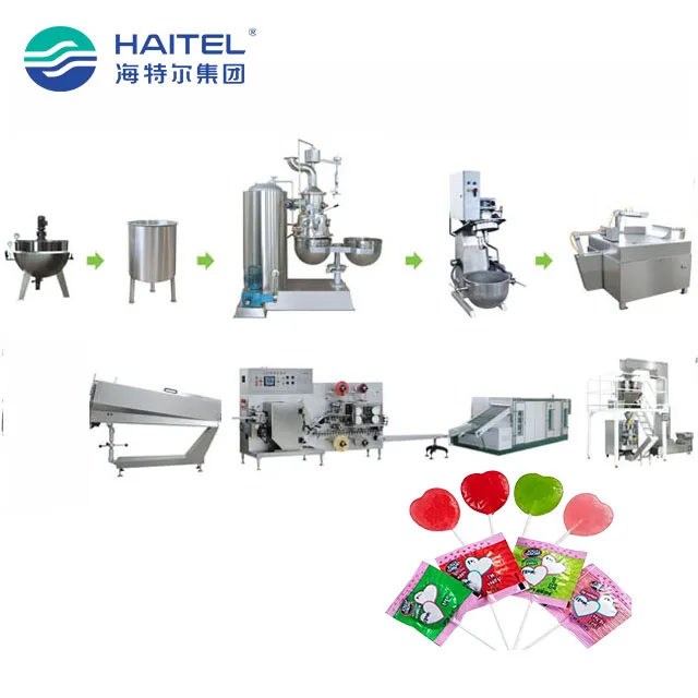 High quality automatic flat lollipop candy making machines production line price