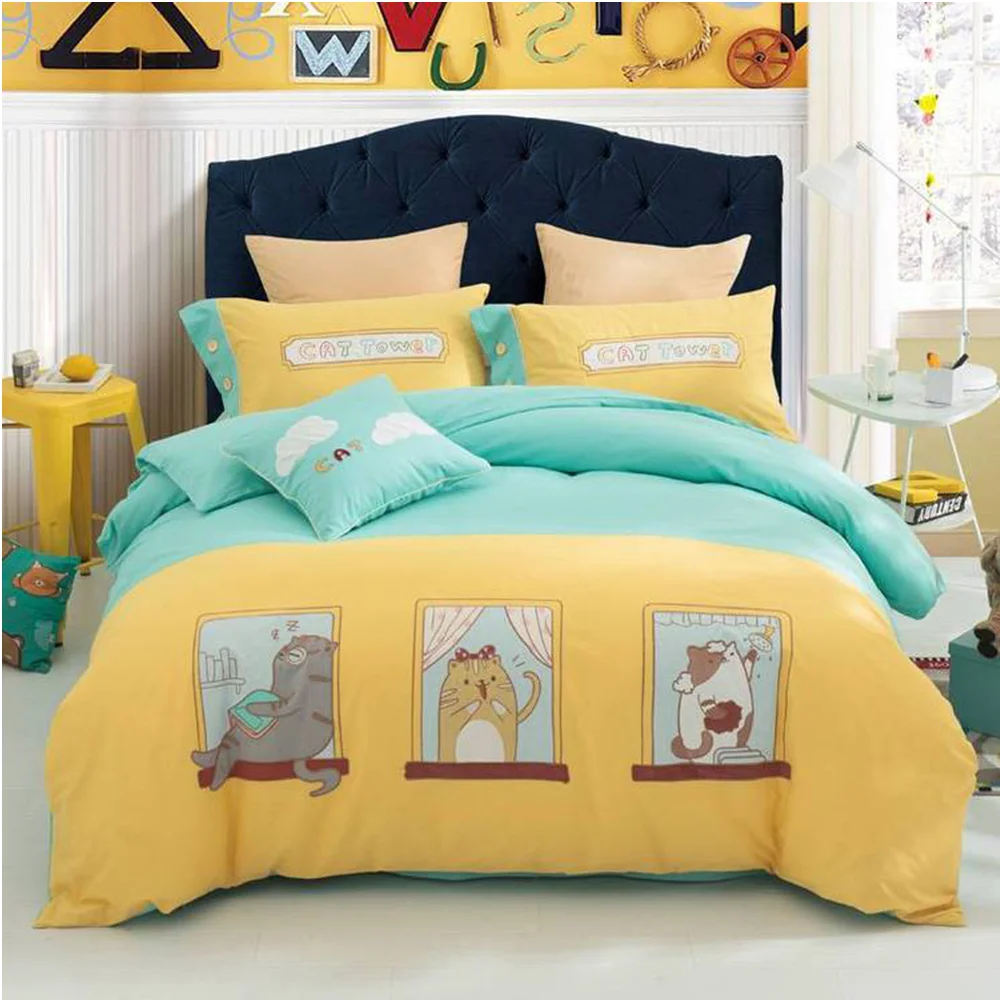 Factory Direct Price European American Style Custom Fitted Sheet Duvet Bedding Sets Collections For Kids