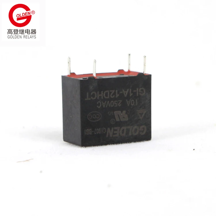 Golden Relay GI-1A-12D 12VDC 1A SPNO mini 4pins 0.2W/0.45W electromagnetic relay 220V applications cross T77 and 32F