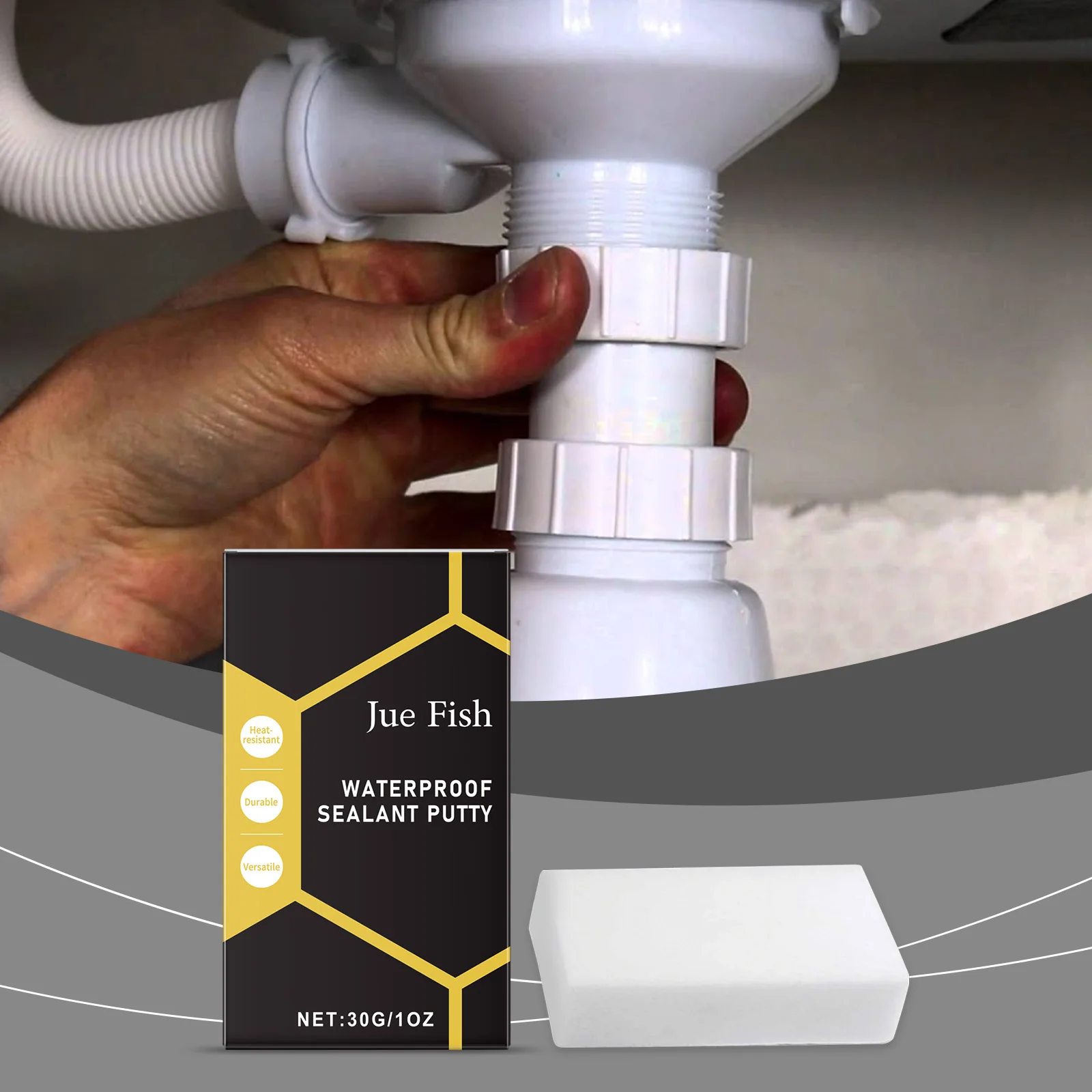 Jue Fish high-quality sealant anti leakage household hole gap wear-resistant filling waterproof clay putty