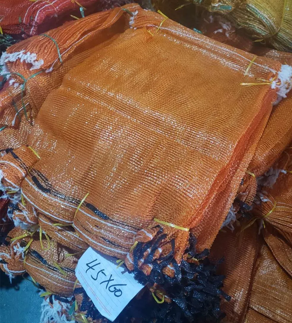 wholesale mesh bag 50*90cm 45kg for onion firewood potato mesh bag