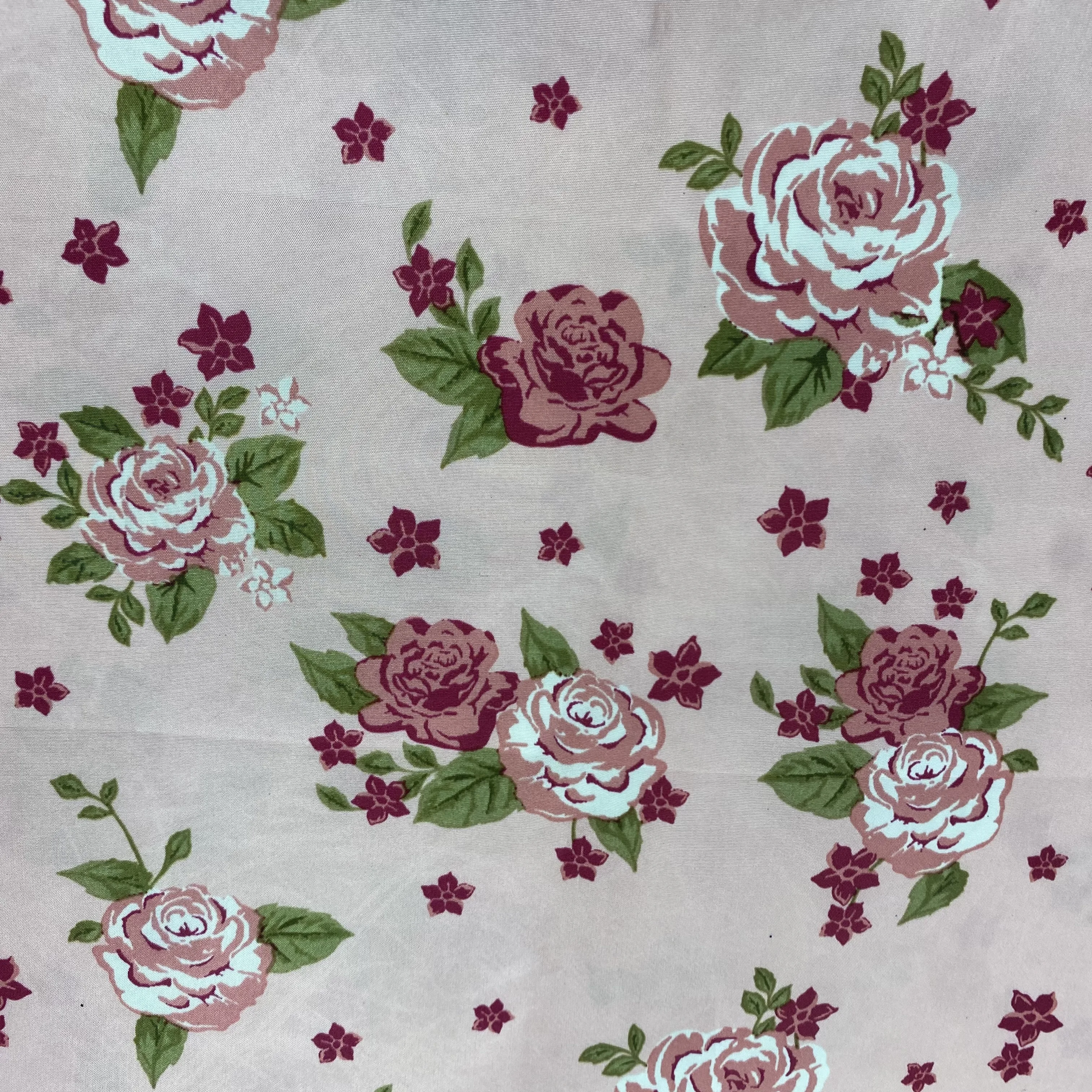 Customized Taffeta Paper Print 300T 50D*50D Fabric Floral