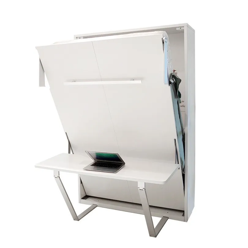 Folding Vertical Hidden Wall Bed Hidden Wall Bed Space Saving Bedroom Furniture Murphy Beds with Desk