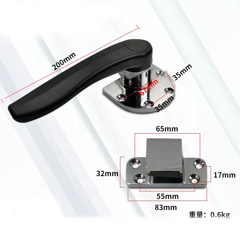 201 304 Stainless Steel Freezer Rotary Latch Lock Handle Oven Door Handle