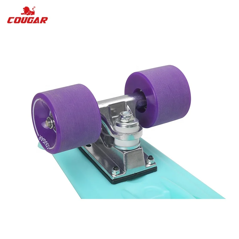 Скейтборд Cougar Factory мини-рыба короткая доска одиночный качающийся Классический пластиковый Круизер полный скейтборд для детей
