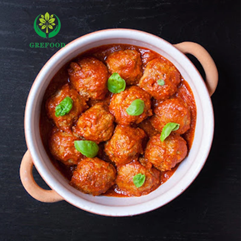 TVP meatballs low fat texture soy protein HALAL textured vegetable protein chunk rich fiber plant meat FREE SAMPLE Soya protein