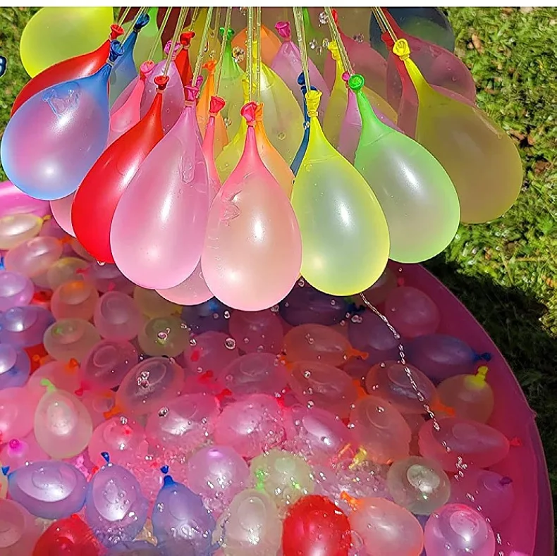 Water Bomb Balloons 111pcs Water Ball Bomb Boobs globos de agua 3 Bunch Quick Fill Self Sealing Toy For Fighting Water Game