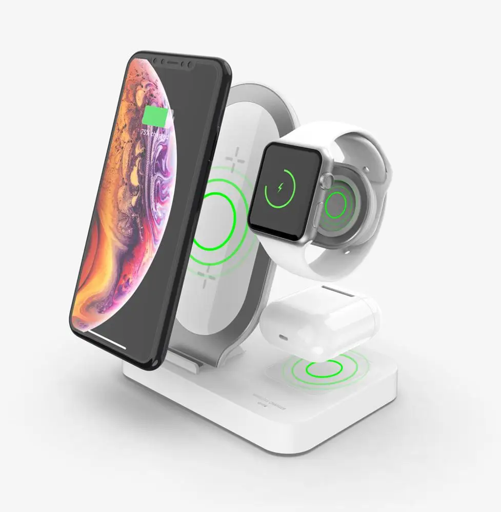 New product ideas 2020 innovative product most sold 3 in 1 wireless charger stand wireless charging for phone/watch series