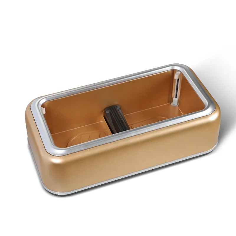 New Arrival Non Electric Automatic Reusable Shoe Cover Dispenser With 100 Pcs Disposable Plastic Waterproof Shoe Covers(gold)