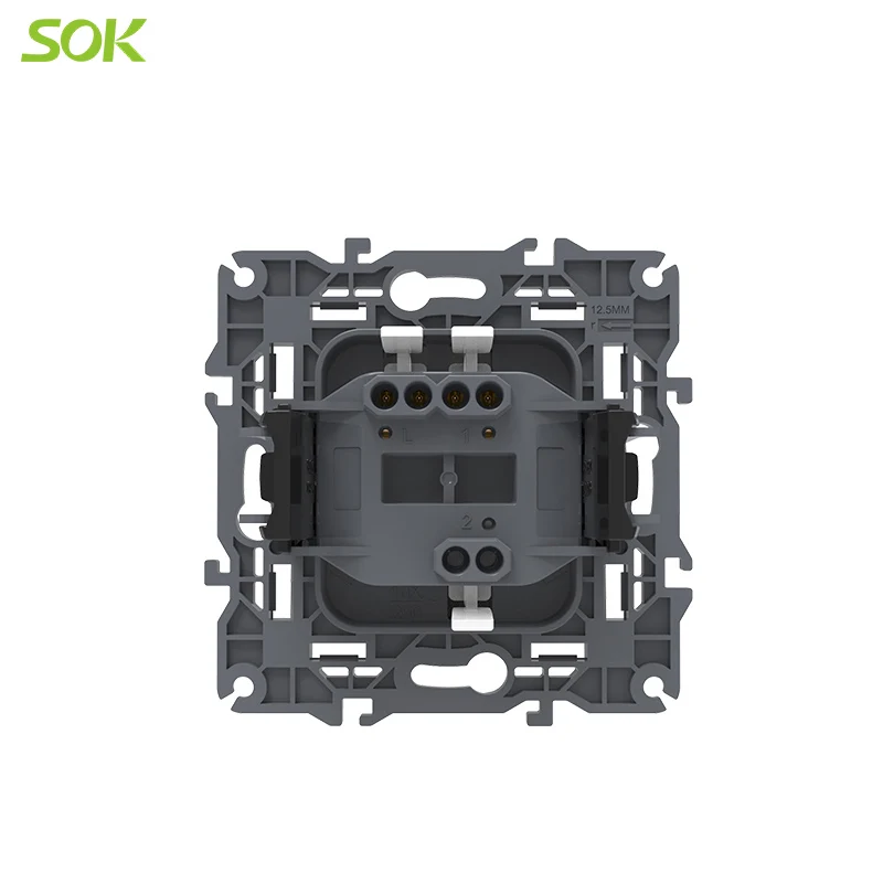 SOK 10A 250V electric switch lighting 1 Gang 1 way wall switch with CE certification European Switch Plate