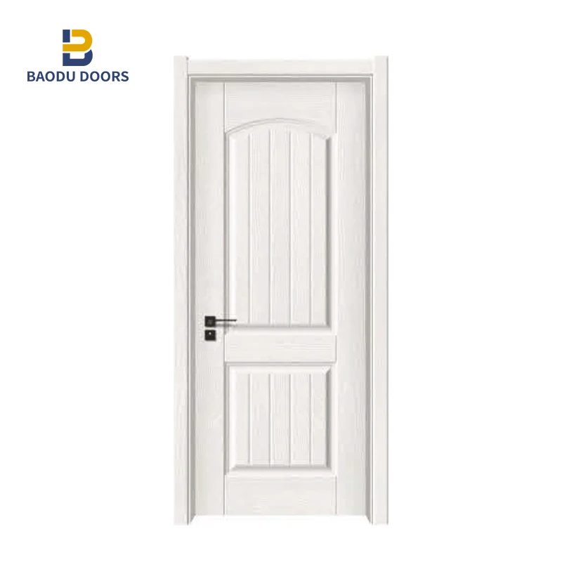 BOWDEU DOORS WPC Door Panel for houses interior Waterproof fireproof ABS/PVC/WPC door skin china door manufacture