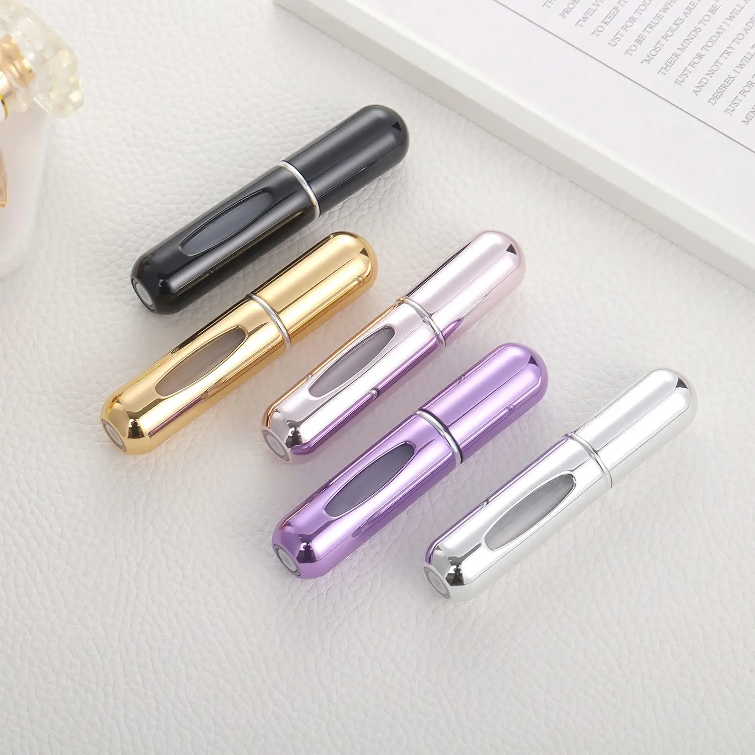 5ml Metal Travel Mini Portable Size Spray Refill Atomiser Aluminum Refillable Perfume Atomizer Bottles
