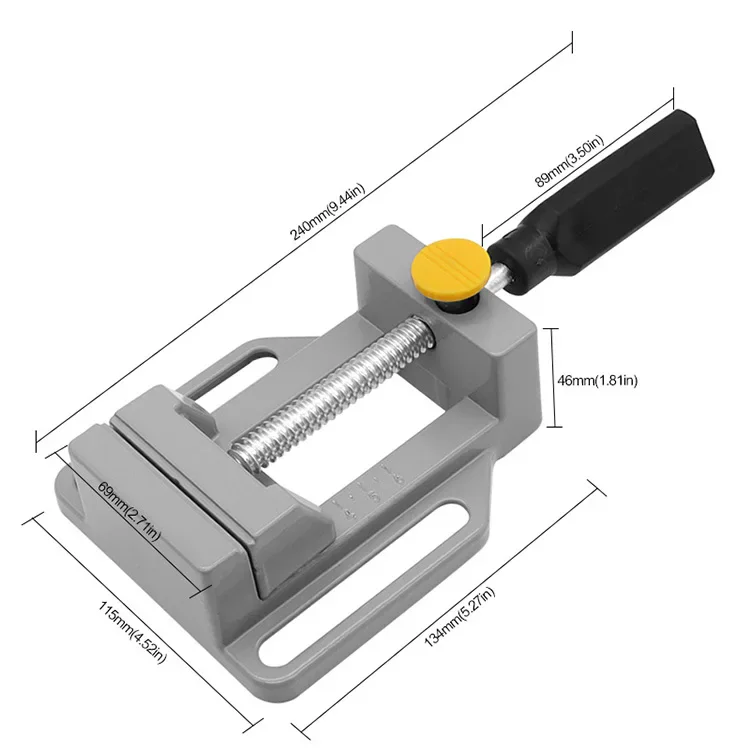 Mini Vise Parallel-Jaw Flat Vice Table Vice Can Use Distribution Drill Stand For CNC Router Machine Carving Bench DIY Craft
