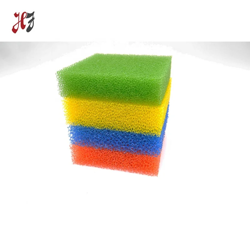 Цветная полиуретановая губка высокой плотности для фильтрации воздуха, Пыленепроницаемая губка для повседневной жизни и промышленности