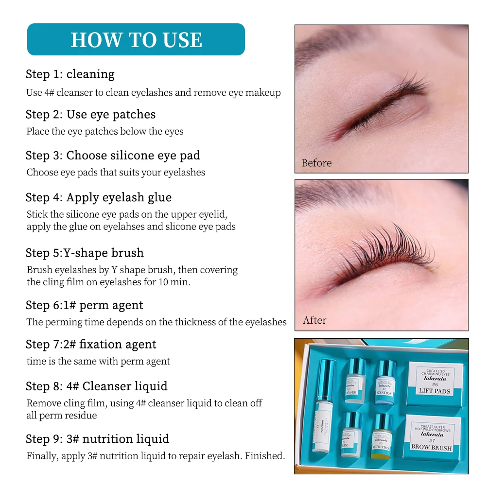 Custom Logo Private Label Vegan Eyelash Perming Keratin Lash Lift Fast Eyelash Shampoo And Lash Lift