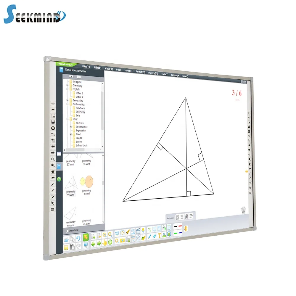 83 inch Trace board interactive whiteboard smart board with free download interactive whiteboard software