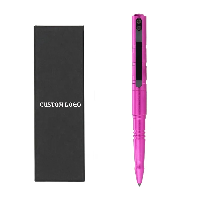 High quality custom logo tactical pen self defense tool luxury gift for pen and woman