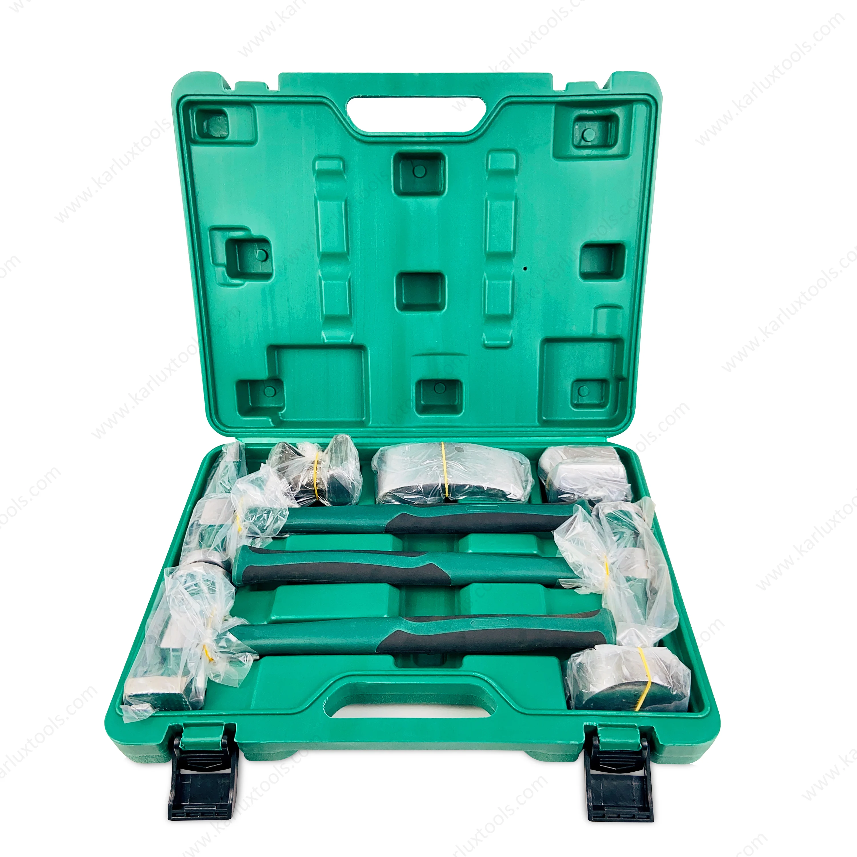 Heavy Duty Auto Body Hammer Dolly Set Repair Kit Non-Slip Soft-Grip 7 Pcs Sheet Metal Hammer Tool Set