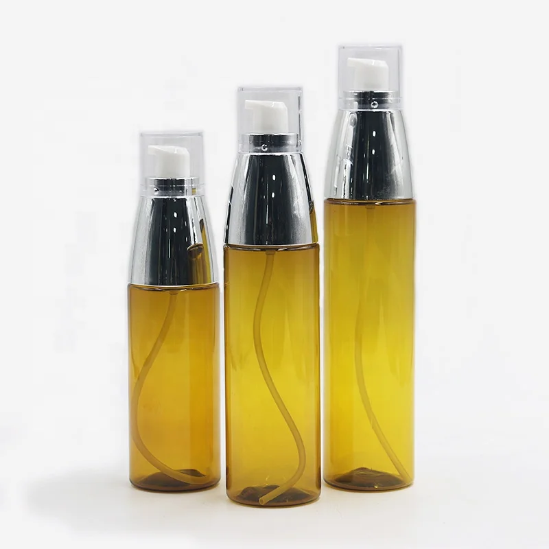 Available From Stock Spray PET Bottle 150ml 180ml 200ml Luxury Silver Gold Plastic Pump Bottle High Quality Mist Spray Bottle