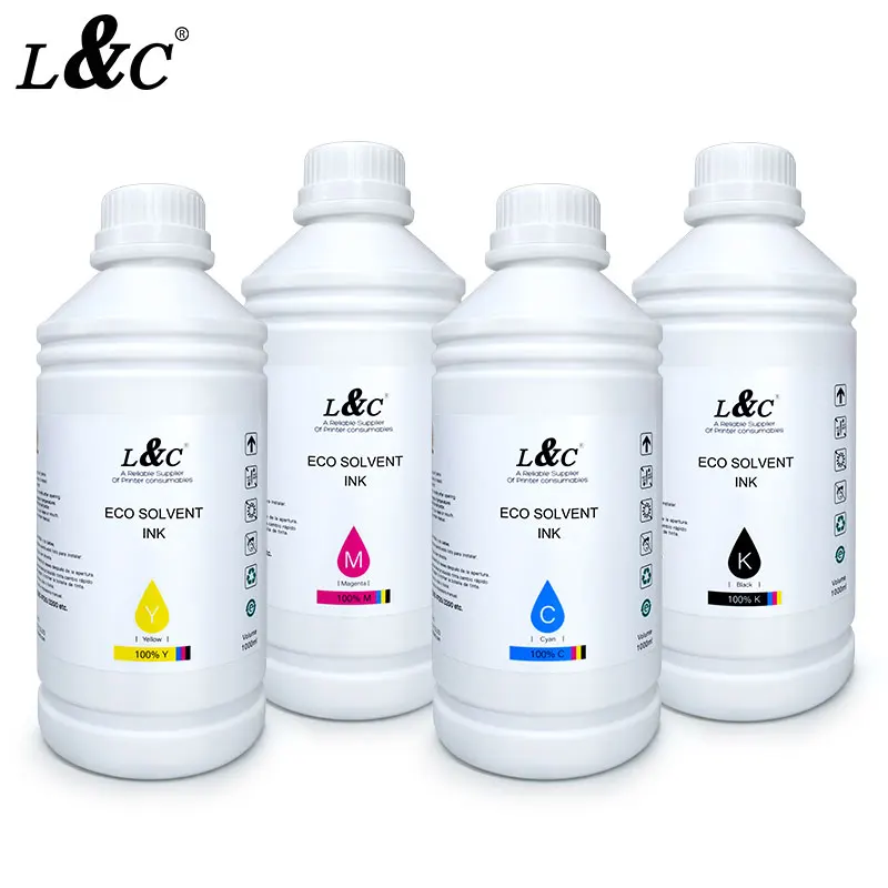 Высококачественные быстросохнущие 1000 мл экологически чистые чернила на водной основе для принтеров Epson I3200 dx5 dx6 xp600