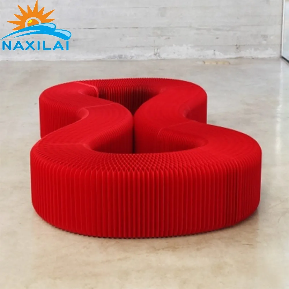 NAXILAI High Quality Honeycomb Paper Outdoor Bench For Wedding Decorations