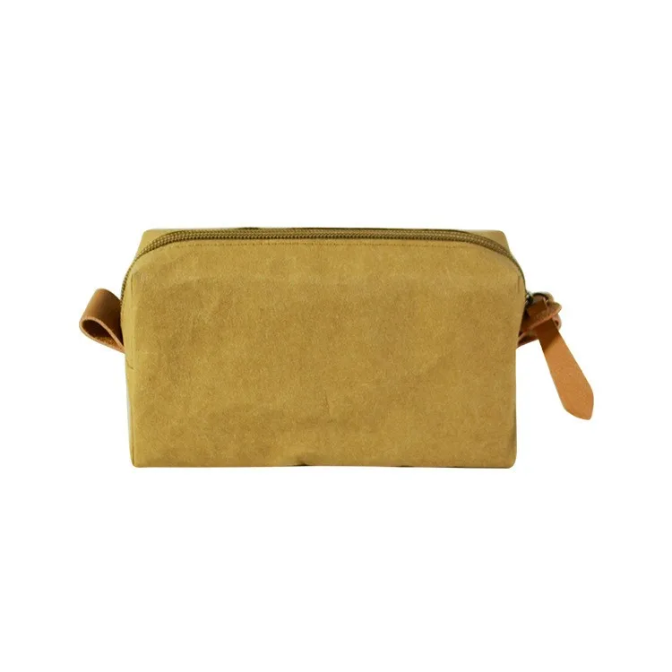 Custom Printing Dupont Tyvek Paper Reusable Waterproof Cosmetic Bag Travel Makeup Pouch