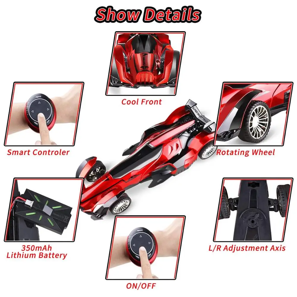 Voice Control Car Wireless 2.4G Remote Racing Car with 3 Modes and Wrist Watch Custom Voice Command Controllers