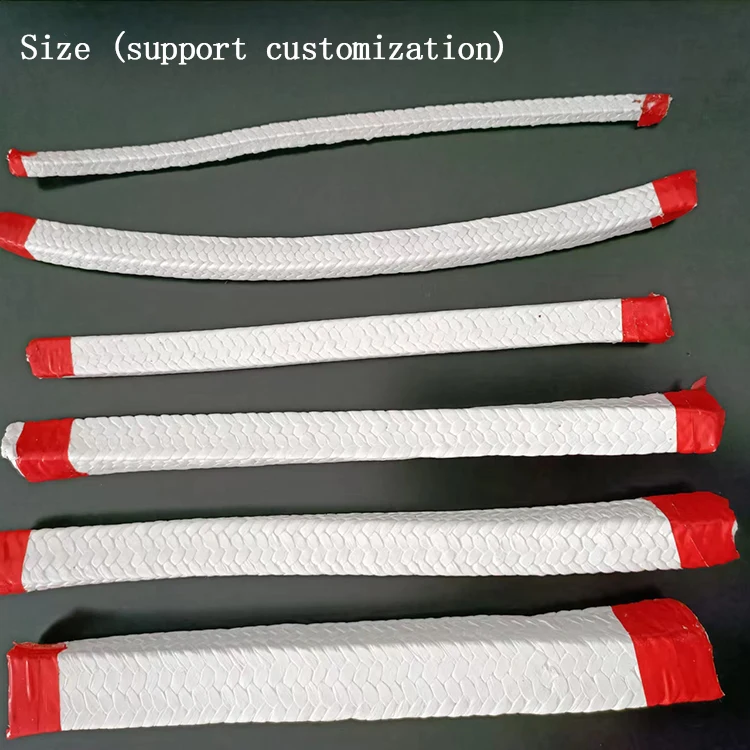 Customized High Temperature and High Pressure Braided Dry Gland Packing Seal Pure PTFE Packing