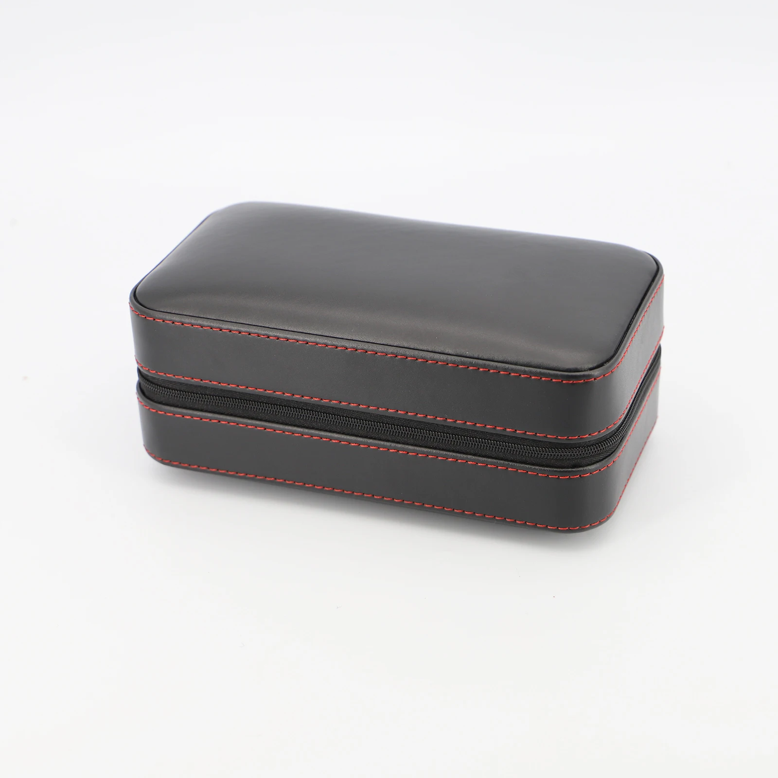 Portable Humidor Cedar wood Humidor hold 6 Cigars Waterproof Leather Cigar Accessories