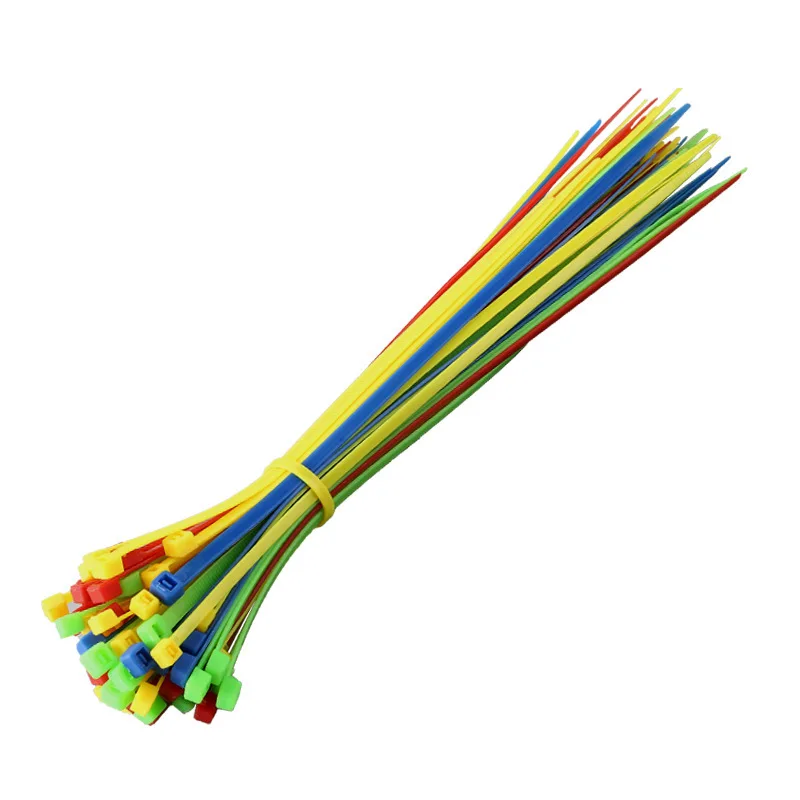 Лучшая цена экономичные и эффективные пластиковые нейлоновые кабельные стяжки самоблокирующийся пластиковый на молнии проволочные