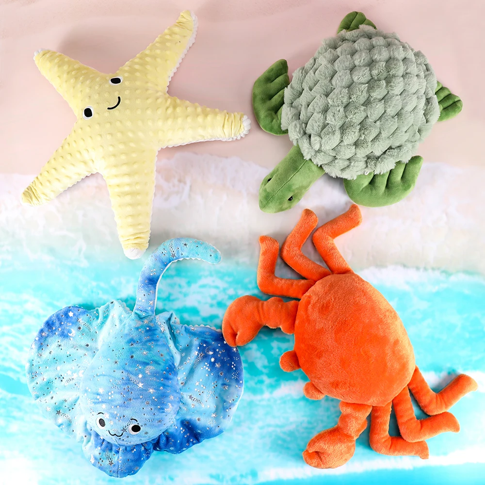 Juguetes Montessori Weighted Plush Cute Turtle Stuffed Animals Soft Turtle Plush Sea Gravity Doll Toy Plushies Pillow Gifts for