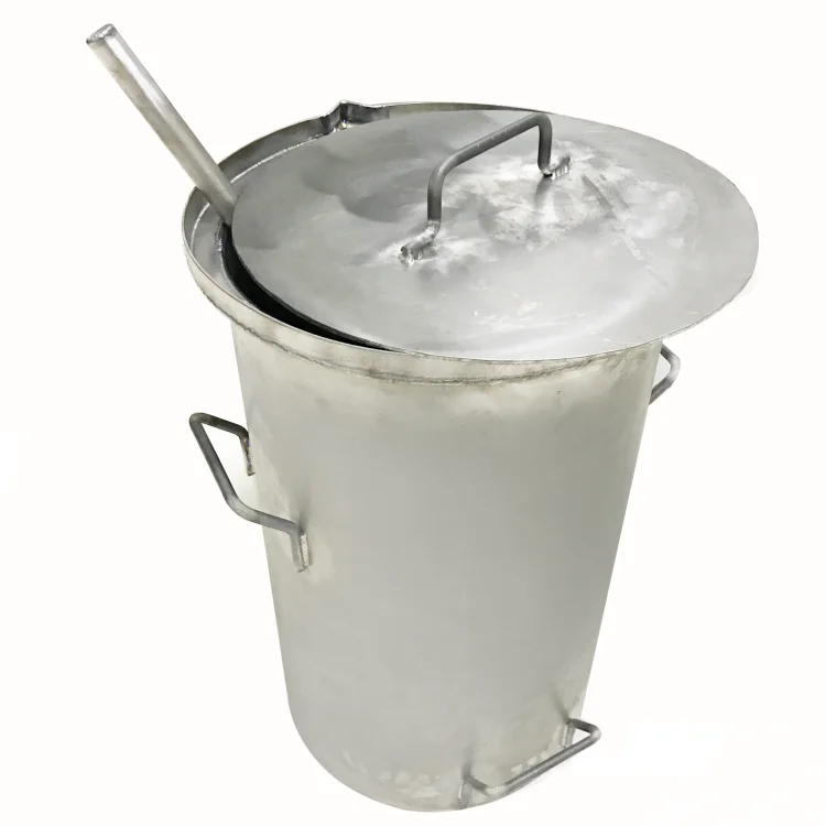 Customized Chinese factory acid resistant pure titanium bucket, special gold refining titanium bucket for boiling aqua regia