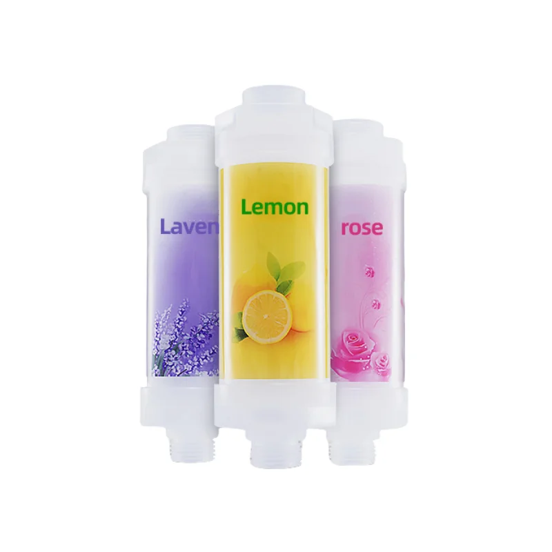Home Scent SPA Aroma Vitamin C Shower Filter for Bath Anti-aging Skin Care Removing Chlorine  Rose Lemon Lavender Fragrance