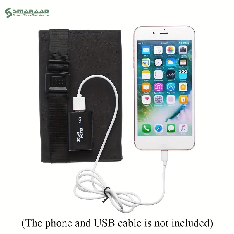 SMARAAD solar panels usb charger 5V portable foldable mini 30W folding solar panel can be folded for outdoor use