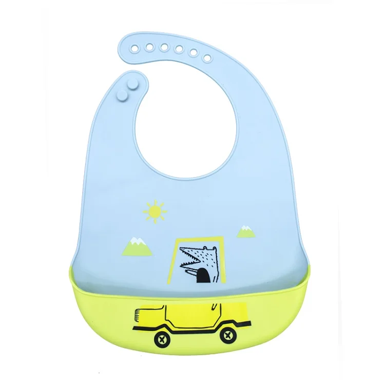 Best Selling Factory Manufacturer Baby Waterproof Feeding Custom Supply Silicone Bib